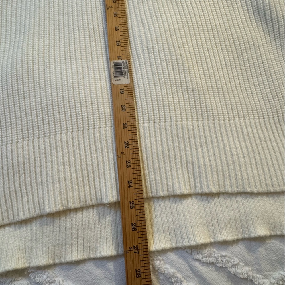 Anthropologie Alexa Sleeveless Split Mock Neck Button Sides Cream Tunic Sz M - Picture 8 of 12
